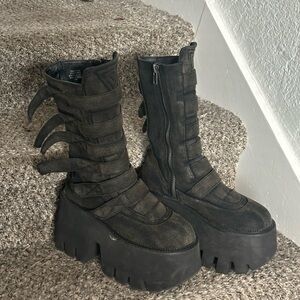 Dolls Kill Platform Combat Boots